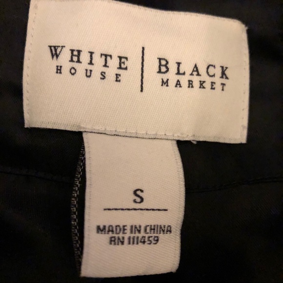 White House Black Market Cropped Faux Fur Coat - Picture 8 of 8